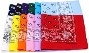 100%Cotton Bandana Custom <strong>Head</strong> <strong>Wrap</strong> With Paisley Pattern Printing - Product Image 5
