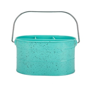 4 griglie <span class=keywords><strong>porta</strong></span> utensili da <span class=keywords><strong>cucina</strong></span> portatile in metallo Color rame con secchiello per birra in metallo - Product Image 6