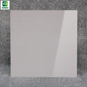 Iran Reines Licht Grau Keramisch Polierte Porzellan Bodenfliesen 24X24 60X60 Hochglanz Wand und Boden Keramikfliesen