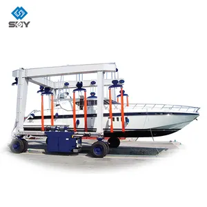 Electric Hydraulic 50 Ton Yacht Crane Boat Lift Cranes Marine Boat Lift