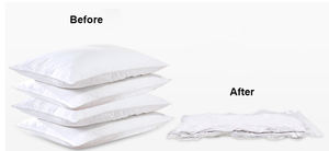 Airbker ปั๊มสุญญากาศทรงสี่เหลี่ยมใสกระเป๋าเก็บของพลาสติกแบบบีบอัดดีไซน์มัลติฟังก์ชันทันสมัย - Product Image 5