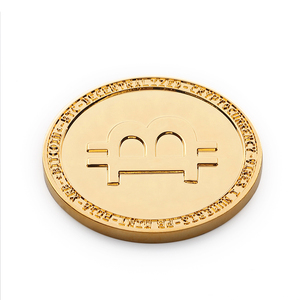 Personnalisé blanc pour la gravure en métal pièce d'or 24 K plaqué <span class=keywords><strong>bitcoin</strong></span> - Product Image 3