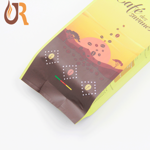 Papel de aluminio superficie mate café bolsa de frijol en polvo de embalaje de alimentos bolsa de escudete lateral <span class=keywords><strong>con</strong></span> válvula de bolsas de plástico - Product Image 6