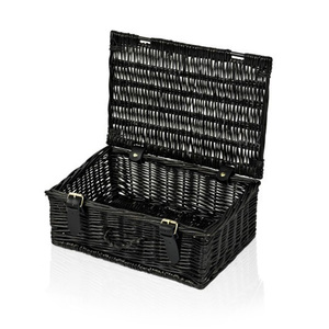 Tùy Chỉnh Kích Thước Trống <span class=keywords><strong>Wicker</strong></span> Picnic <span class=keywords><strong>Hamper</strong></span> Lưu Trữ Giỏ Cho 4 Người - Product Image 2