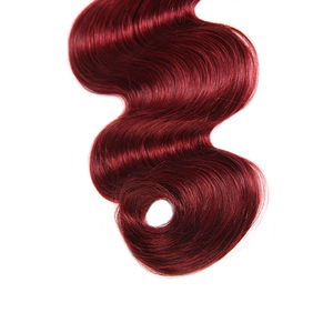 <span class=keywords><strong>La</strong></span> plupart des Promotions Vague de Corps Indien Remy de Cheveux Humains Tissage Rouge Couleur 99j Cheveux Brésiliens - Product Image 6