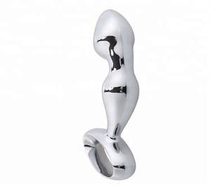 Hombre Anal de acero inoxidable Anal gancho anillo de Metal cuentas anales ButtPlug ano dilatador estimulador - Product Image 4