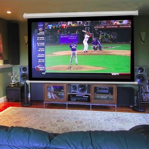 Giá tốt nhất telon 72-150inch lớp học sử dụng Matte trắng bề mặt điện cơ giới màn hình chiếu - Product Image 1