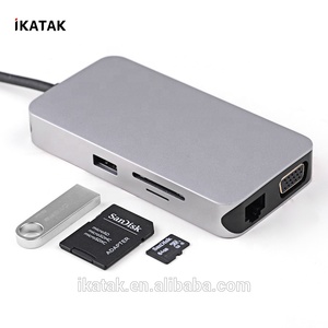 2019 высокое качество все несколько функция VGA HDMI аудио PD зарядки 3,0 USB C док-станция
