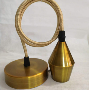 E27 ampuller elektrik kablosu için Vintage Metal lamba tutucu dekoratif ışık soketi anahtarsız topuzu vida anahtarsız topuzu elektrik kablosu - Product Image 1