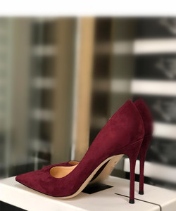 Scarpe eleganti classiche da donna con <span class=keywords><strong>tacchi</strong></span> <span class=keywords><strong>a</strong></span> <span class=keywords><strong>spillo</strong></span> Sexy in finta pelle scamosciata tinta unita da ufficio - Product Image 4