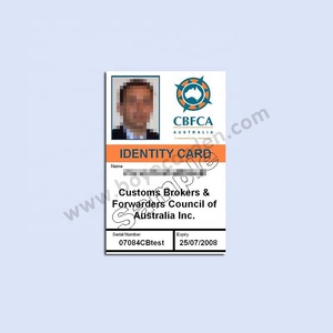 Extension de carte d'identité en plastique, impression pour lecteur de carte d'identité en pvc pour imprimante de Portrait