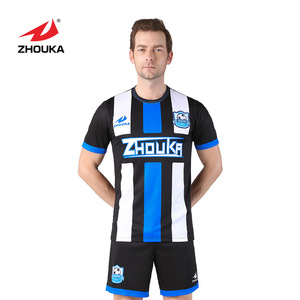 ZHOUKA custom stand by online order wholesale Cheap soccer jersey set uniforms - Product Image 2