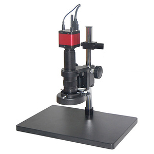 2025 Microscope vidéo VMS16M35 Microscope de caméra vidéo numérique HD-MI/USB/WIFI avec support 10A + moniteur HD 11.6 pouces + carte TF 32G