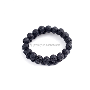 Hommes Perles Bracelet <span class=keywords><strong>Chakra</strong></span> Pierre De Lave Pierre Perles Bracelet Bijoux - Product Image 2