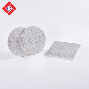 Personnalisé Tailles Multiples Doré Argent Noir Jetable Gâteau Base <span class=keywords><strong>Mousse</strong></span> Dessert Mini Papier De Gâteau Rond - Product Image 1