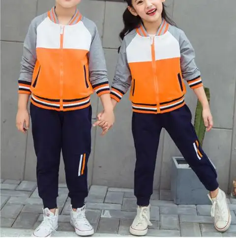 Uniformes en coton polyester cvc, meilleure vente!, en tissu personnalisé, uniformes d'école primaire, sport de course, ensemble de survêtement 2 pièces pour enfant