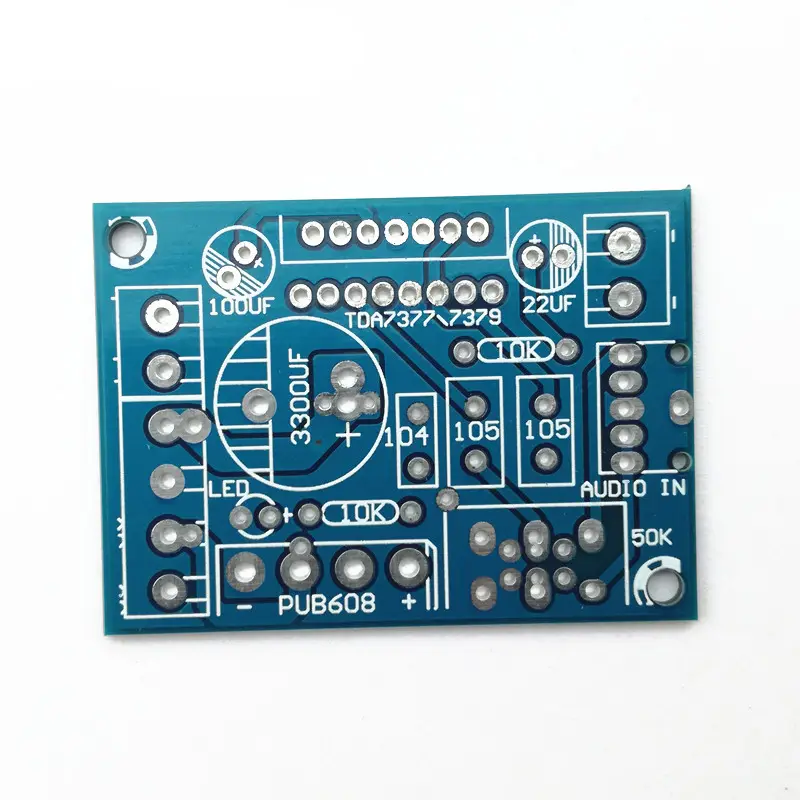 전력 증폭기 PCB TDA7379 TDA7377 38W + 38W 또는 AC 8-14V 오디오 애호가 diy