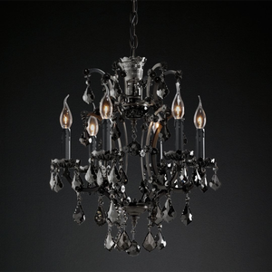 Luxury Custom Black Crystal <strong>Chandelier</strong> E14 E12 <strong>Chandelier</strong> Lighting for Hotel Villa - Product Image 3