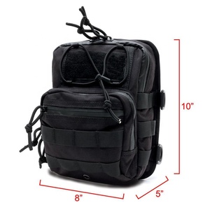 Sac <span class=keywords><strong>de</strong></span> <span class=keywords><strong>guidon</strong></span> fonctionnel en nylon 1000D, système Molle, imperméable, robuste, pour <span class=keywords><strong>moto</strong></span>, vélo, noir, 25x20x13cm, option <span class=keywords><strong>de</strong></span> logo personnalisé - Product Image 4