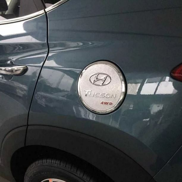 ABS хромированный автомобильный наполнитель для внешних масляных топливных баков, крышка газовой крышки, наклейка для отделки для Hyundai Tucson 2015-2018, аксессуары для автостайлинга