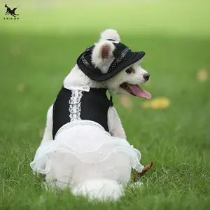 Harness Design Pet Kleidung Hund Kleid für kleine mittelgroße hunde und katzen