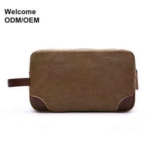OEM ODM personalizado logotipo personalizado pequeño de lona de viaje cuero para <span class=keywords><strong>hombre</strong></span> colgante <span class=keywords><strong>neceser</strong></span> para hombres - Product Image 6