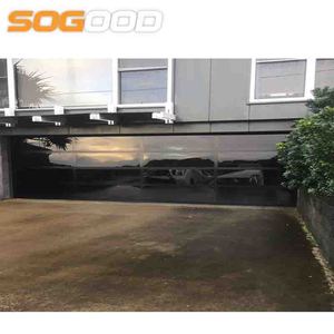 <span class=keywords><strong>Porte</strong></span> <span class=keywords><strong>de</strong></span> <span class=keywords><strong>garage</strong></span> en verre sectionnelle sans cadre automatique avec surface finie en matériau miroir en alliage d'aluminium pour application en entrepôt - Product Image 2