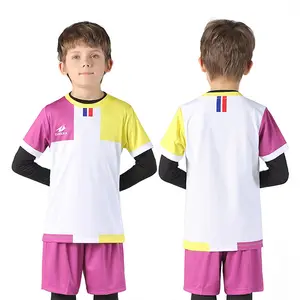 2019 ZHOUKA Top ขายด่วนแห้งระเหิดผ้านุ่มฟุตบอลฟุตบอล Jersey สวมกวางโจวเด็กฟุตบอลเสื้อผ้าสำหรับขาย