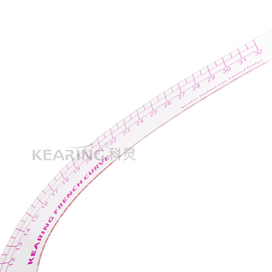 Kearing Thương Hiệu Sandwich Dòng In Ấn 32Cm Nhựa Thiết Kế Thời Trang Đường Viền Cổ Pháp Đường Cong Cai Trị #6032 - Product Image 3