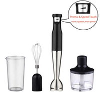 Mixeur Plongeant Sans Fil 4-en-1 en Acier Inoxydable 400W, Vitesse Variable, Bouton Poussoir, Alimentation par Batterie, Usage Domestique et Hôtelier