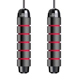 Custom Home Fitness Cardio <strong>Exercise</strong> Jump <strong>Rope</strong> Soft EVA Foam Handle Skipping <strong>Rope</strong> with Steel Cable and Iron Weights - Product Image 6