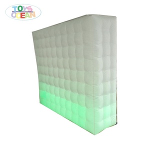 Curve Wall Multi Color <span class=keywords><strong>Inflatable</strong></span> Wall背景LEDストリップフォトブースの壁 - Product Image 2