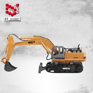 1:16 11CH 2.4G RCメタル ラジコン ディガー クローラー RC フイナ製掘削機 HUINA 1510 510 - Product Image 3