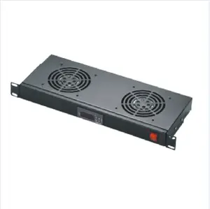 19'' 1U Digital Temperature sensor unit with fans sever rack cooling fan