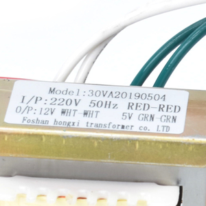EI 28 EI 66低周波50/60HZ全銅電力単相ステップダウン変圧器220v 12v 5v純粋銅巻線