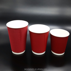 8 OZ 16 OZ Client loge Conception Ondulation/Simple/Double Tasses à Café En Papier - Product Image 6