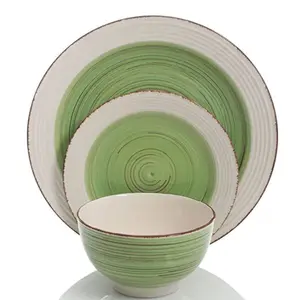 18 шт. керамическая посуда ручной росписи, керамическая посуда, китайский производитель