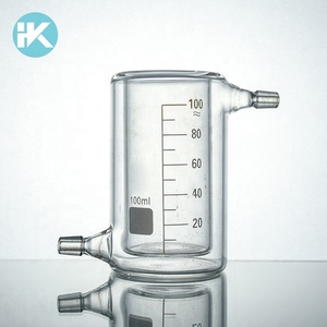 Laborglasware Glasreaktor <span class=keywords><strong>200ml</strong></span> 3.3 Glas Doppelwandiger Mantelbecher - Product Image 2