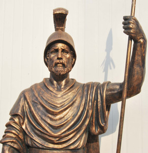 La <span class=keywords><strong>vida</strong></span> sze de metal antiguo bronce <span class=keywords><strong>Guerrero</strong></span> griego estatua escultura - Product Image 3