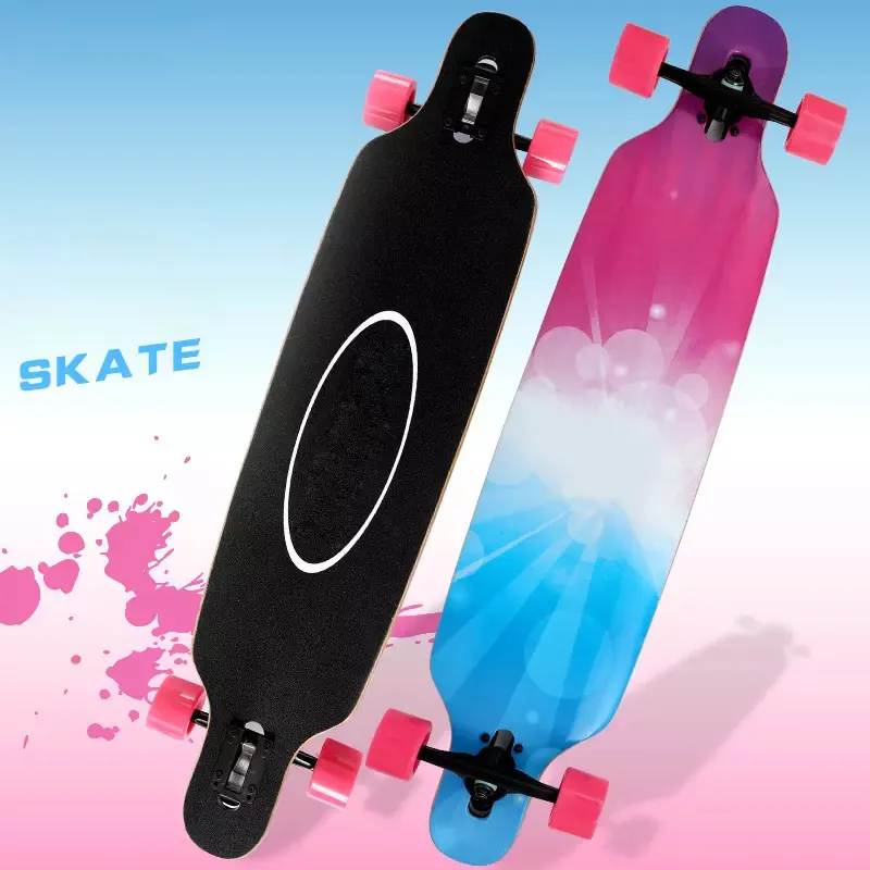 Samples waterproof custom grip tape longboard complete skateboard from China