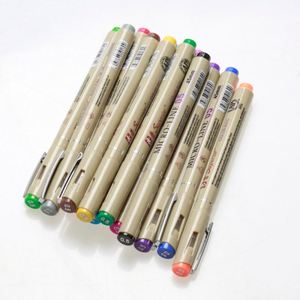 BOMEIJIA supérieur 12 couleurs aiguille <span class=keywords><strong>dessin</strong></span> stylo 0.45mm Fineliner Animation conception <span class=keywords><strong>dessin</strong></span> graphique tissu Art marqueur - Product Image 4