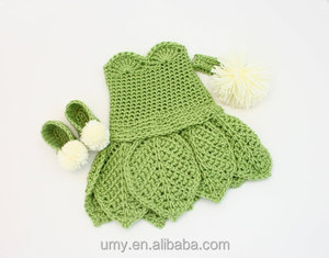 Unique baby girl names Boutique clothing set handmade baby Crochet dress - Product Image 2