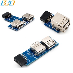 Beste Verkauf 9 Pin USB 2.0 Weibliche header zu Dual USB2.0 port Adapter-Dual Schicht Typ - Product Image 1