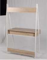 Bureau moderne pour la maison convertible et extensible pour les petits espaces Meubles en fer et panneaux en MDF élégants pour le salon ou la chambre à coucher