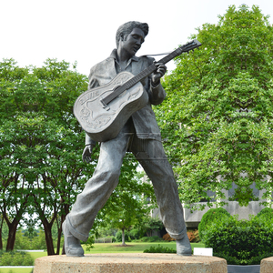 Jardín al aire libre tamaño latón bronce elvis presley estatua - Product Image 4