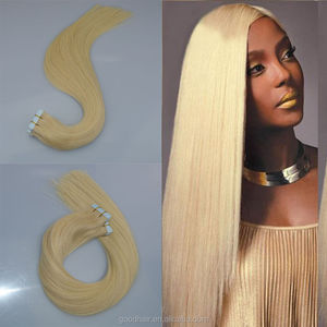 Productos más vendidos en Alibaba cinta adhesiva <span class=keywords><strong>Rubio</strong></span> extensión del <span class=keywords><strong>pelo</strong></span> para las mujeres blancas doble extensión - Product Image 1