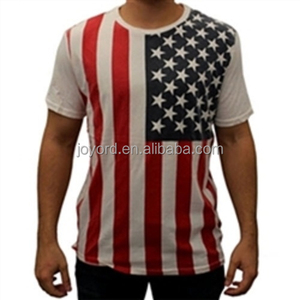 Los hombres de manga corta Camiseta de la bandera americana - Product Image 1