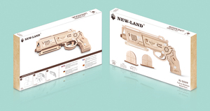 Ban Nhạc Cao Su Súng Máy Đồ Chơi DIY Thủ Công Bằng Gỗ <span class=keywords><strong>Puzzle</strong></span> Gun 3D Mô Hình Câu Đố Với Đạn An Toàn Cho Trẻ Em - Product Image 4