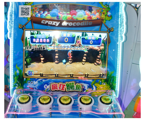 Đồng tiền trong nhà hoạt động Arcade điên cá sấu trẻ em trò chơi máy để bán - Product Image 4