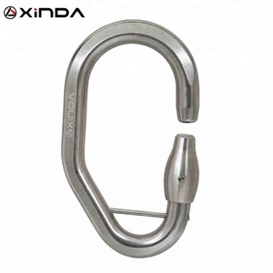 Pesado <span class=keywords><strong>de</strong></span> acero 15kN <span class=keywords><strong>gancho</strong></span> mosquetón para parques <span class=keywords><strong>de</strong></span> aventura senderismo cliff escalada salto - Product Image 1